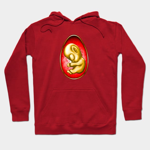 Millennium Baby Alien Toy Hoodie by Druids Tower